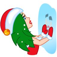 Sticker Девушка мороз - @I_Love_Akame - 1