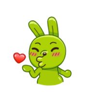 Sticker Green Bun - 8