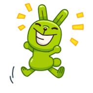 Sticker Green Bun - 6