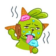 Sticker Green Bun - 3