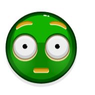 Стикер Green Emoji - 8