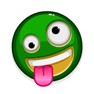 Стикер Green Emoji - 7