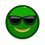 Стикер Green Emoji - 2