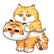 Стикер Grumpy Tiger • @StickBook18 - 2