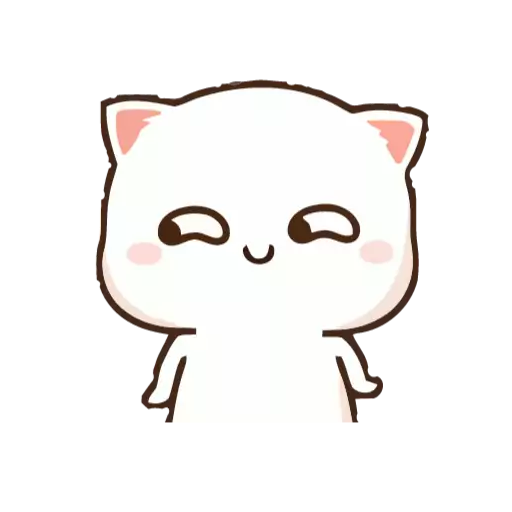 эскиз кошка рисование