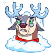Sticker Happy New Deer - 11