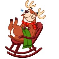 Sticker Happy New Deer - 10