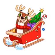 Sticker Happy New Deer - 7