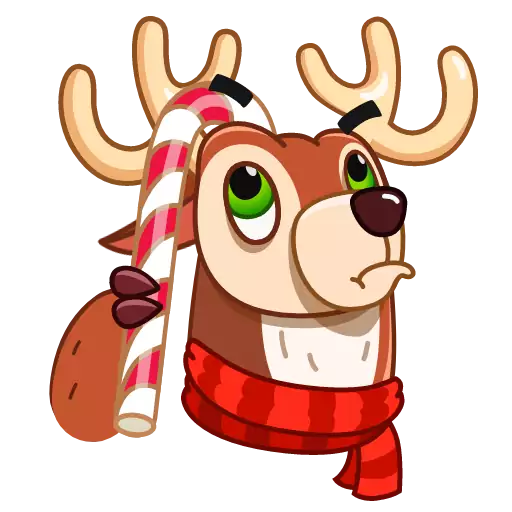 Стикер HappyNewDeer - 1