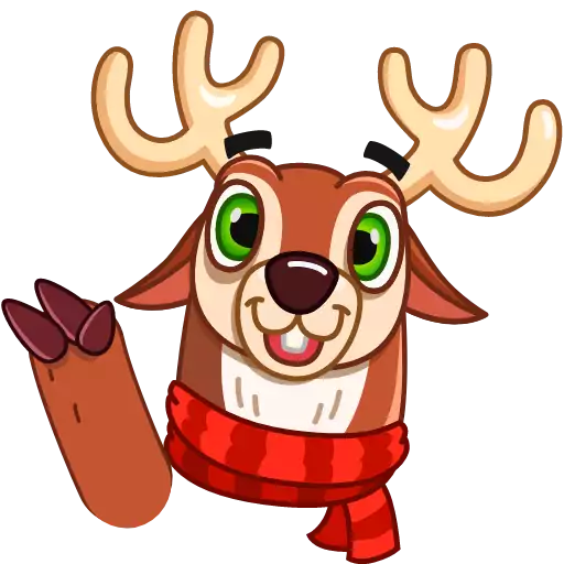 Sticker HappyNewDeer - 1