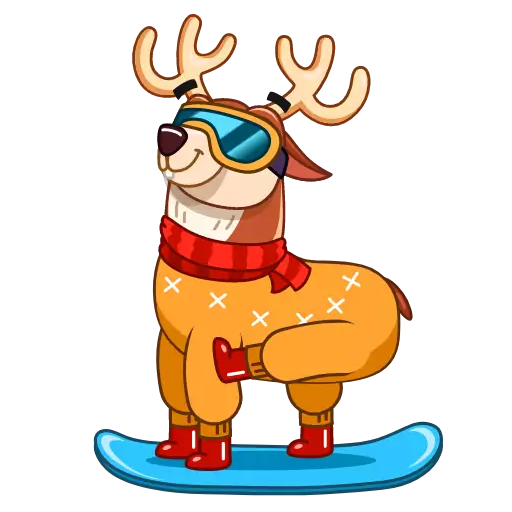 Sticker HappyNewDeer - 1