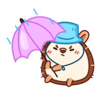 Стикер Ёжик @TgSticker - 3