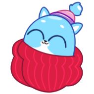 Sticker Ледяной Кот от @TgSticker - 9