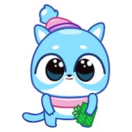 Sticker Ледяной Кот от @TgSticker - 2