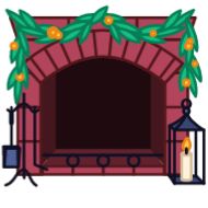 камин арка иллюстрация
