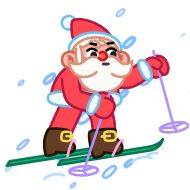 рисование лыжный спорт мультфильм