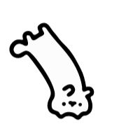 Sticker Just White Cat @IMG2D - 7