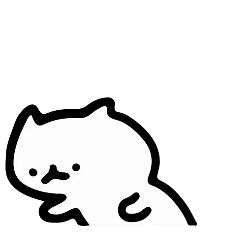 Sticker JustWhiteCat - 1