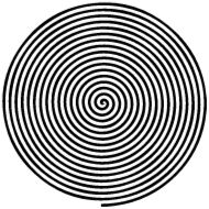 круг рисунок черно-белый