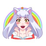 Стикер Kitsune - 1