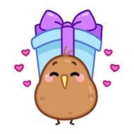 Sticker Птичка Киви @TgSticker - 8
