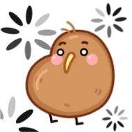 Sticker Птичка Киви @TgSticker - 0