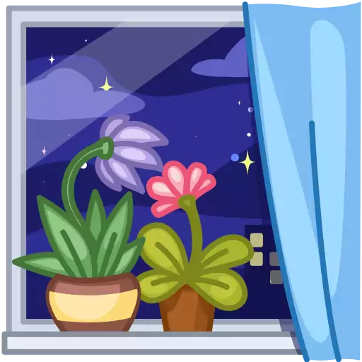 цветок занавеска