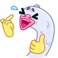Стикер Long Goose @sticker_telegrams @MoiStikiBot - 10