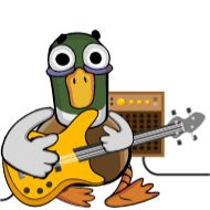 cartoon guitar drawing