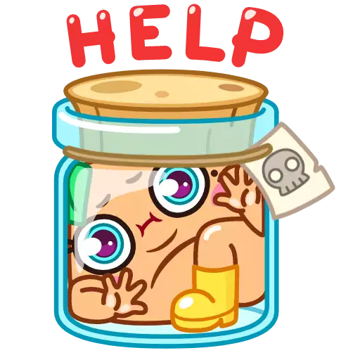 cartoon text food storage containers