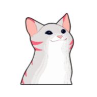 Стикер Popping cat @StickersPackRobot - 2