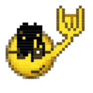 pixel yellow clipart