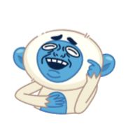 Sticker Blue Monkey - 11