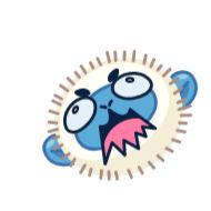 Sticker Blue Monkey - 9