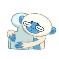 Sticker Blue Monkey - 5