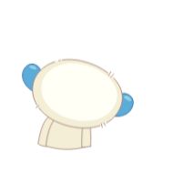 Sticker Blue Monkey - 3