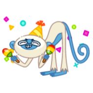 Sticker Blue Monkey - 1