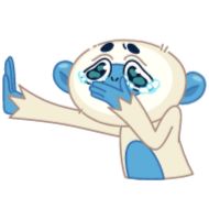 Sticker Blue Monkey - 0