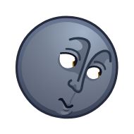Sticker Moon Emoji @TgSticker - 11