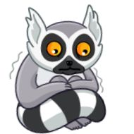 эскиз клипарт лемур