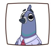 Sticker Мистер Голубь | @ellina_arts - 5