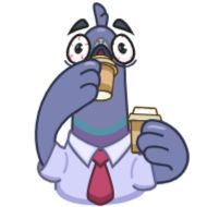 Sticker Мистер Голубь | @ellina_arts - 4