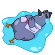 Sticker Мистер Голубь | @ellina_arts - 3