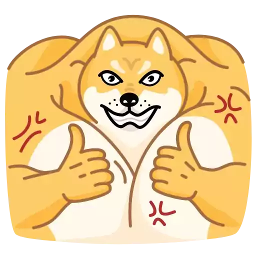 Стикер MuscleDoge - 1