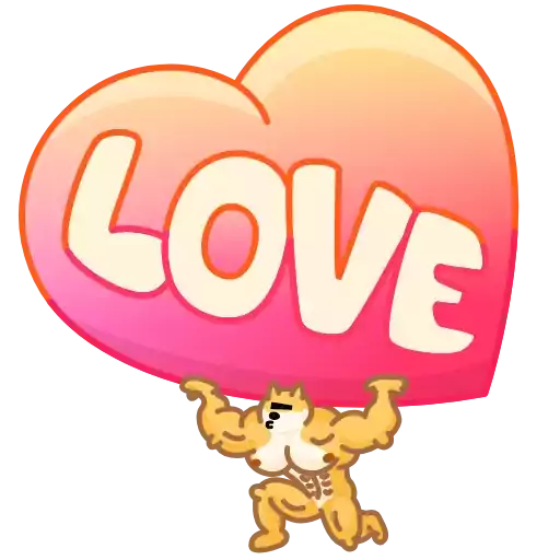 Стикер MuscleDoge - 1