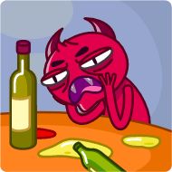 бутылка эскиз рисование