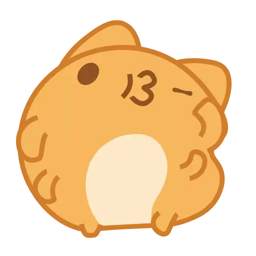 Стикер Orange_Capoo - 1