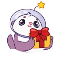 Sticker Космическая выдра - @TgSticker - 9