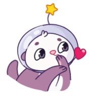 Sticker Космическая выдра - @TgSticker - 6
