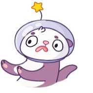 Sticker Космическая выдра - @TgSticker - 3